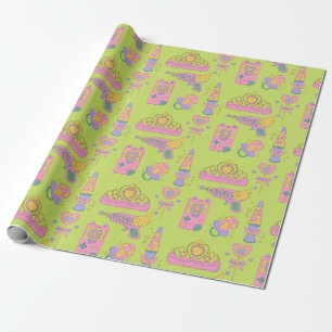 90s retro pictogrammen patroon cadeaupapier
