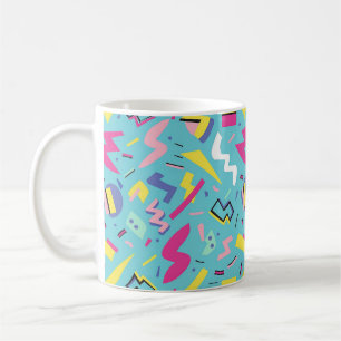 90s Retro Pop Art Pattern Koffiemok