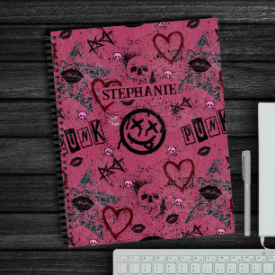 90s Retro Roze Girly Punk Notitieboek