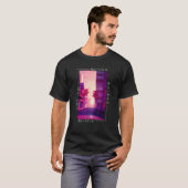 90's Retro Synthwave Japanese Vaporwave Otaku Aest T-shirt (Voorkant volledig)