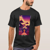 90's Retro Synthwave Japanese Vaporwave Otaku Aest T-shirt (Voorkant)