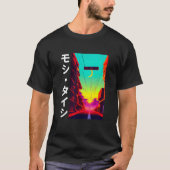90's Retro Synthwave Japanese Vaporwave Otaku Aest T-shirt (Voorkant)