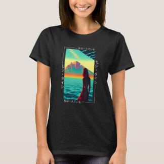 90's Retro Synthwave Japanse Vaporwave Otaku Aest T-shirt
