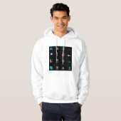 90s Retro Tech and Web Icon Pattern Hoodie (Voorkant volledig)