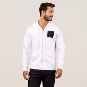 90s Retro Tech and Web Icon Pattern Hoodie (Voorkant volledig)