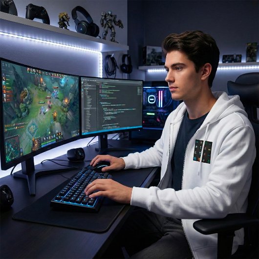 90s Retro Tech and Web Icon Pattern Hoodie