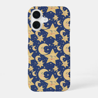 90s retro Whimsy Gothic Celestial iPhone 16 Hoesje