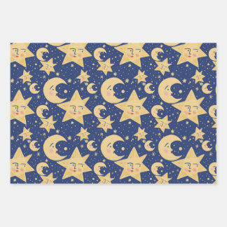 90s retro Wrapping Paper Flat Sheet Set van 3