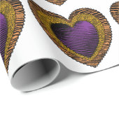 90s Rockabilly Punk Heart Tattoo Style Pattern Cadeaupapier (Rol Hoek)