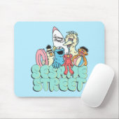 90's Sesamstraat  Surf Muismat (Met muis)