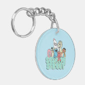 90's Sesamstraat  Surf Sleutelhanger (Voorkant Links)