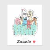90's Sesamstraat  Surf Sticker (Vel)