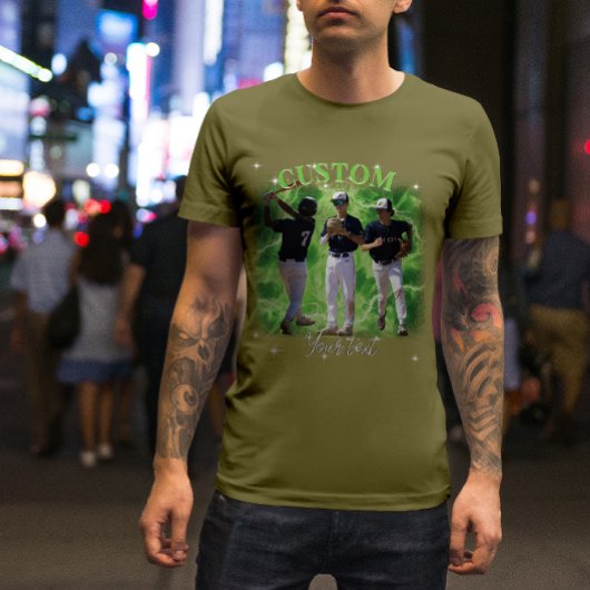 90's Sport Bootleg Rap Custom Photo T-shirt