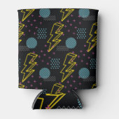 90's stijl: kleurrijk abstract patroon blikjeskoeler (Voorkant)