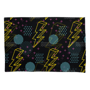 90's stijl: kleurrijk abstract patroon kussensloop
