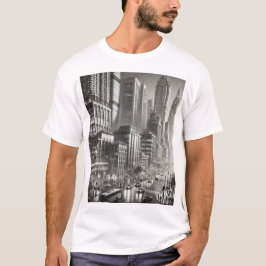 90s stijl zwart en wit t-shirt