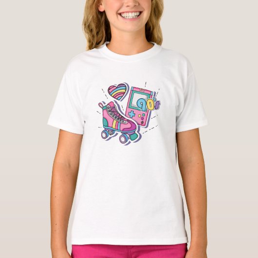 90's T-Shirt voor meisjes (Voorkant)