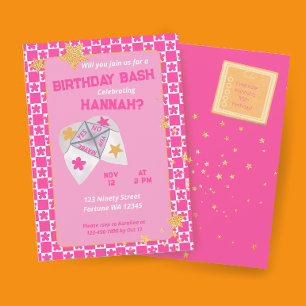 90s Throwback Cootie Catcher Verjaardagsfeest Kaart