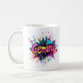 90s Throwback Gemini: Splatter Paint Mok (Links)