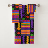 90's Throwback Kente Pattern-ontwerp Bad Handdoek (Insitu)