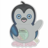 90s Throwback - Pixel Baby's Plushie (Bubbels de Sticker (Voorkant)