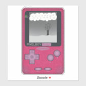 90s Throwback - PixelBoyPocket Game Console Sticker (Vel)