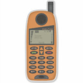 90s Throwback - PixelFone mobiele telefoon Sticker (Voorkant)