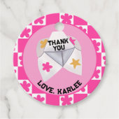 90's Throwback Preppy Party Bedankjes Labels (Voorkant)