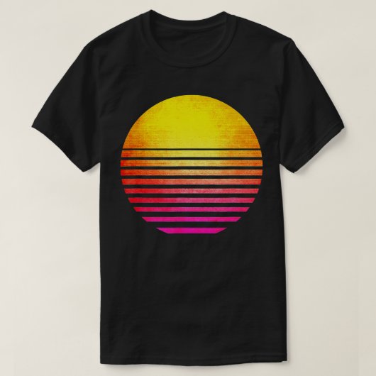 90s Uitloop Sun Retro T-shirt (Design voorkant)