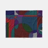 90s Verf Design Fleece Deken (Voorkant (Horizontaal))