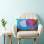 90s Verf Design Kussen (Stoel)
