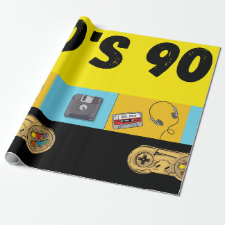 90s Verpakkingspapier Cadeaupapier