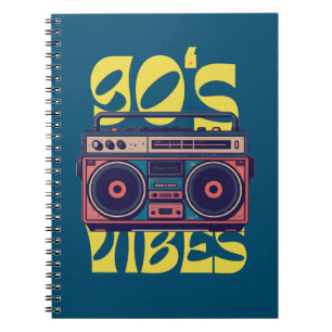 90's vibe Boombox Notitieboek