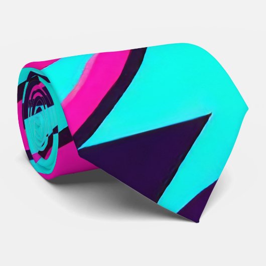 90s Vibe Graffiti Stropdas (Opgerold)