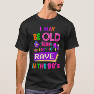 90s voor dames en heren en 90s festival kostuum t-shirt
