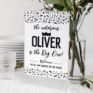 90s Welkomstteken Hip Hop, berucht op een dag Reclamebord Met Voetstuk