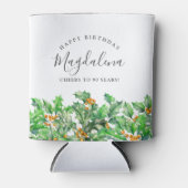 90ste verjaardag Holly December Geboorte Bloem Cus Blikjeskoeler (Voorkant)