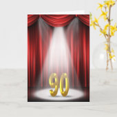 90ste Verjaardag Kaart (Gele Bloem)