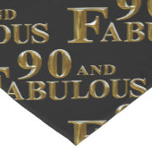 90ste verjaardag korte tafelloper (Hoek)