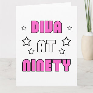 90ste verjaardag van de vrouw kaart