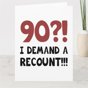 90th Birthday Gag Gift Kaart