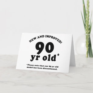 90th Birthday Gag Gifts Kaart