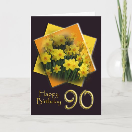 90th Birthday Greeting Card Kaart (Voorkant)