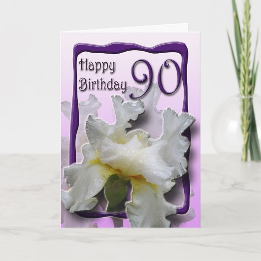 90th Birthday Greeting Card Kaart (Voorkant)