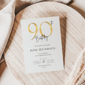 90th Birthday Invitation