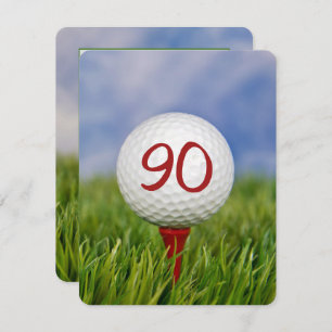 90th Birthday Party Golf thema Kaart