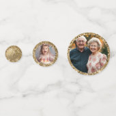 90th birthday Photos Gold Confetti (Derrière)