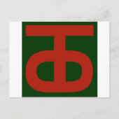 90th Infantry Division Briefkaart (Voorkant)