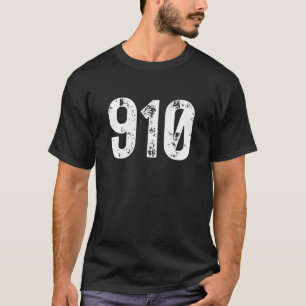 910 Area Code Fayetteville NC mobiele telefoon zij T-shirt
