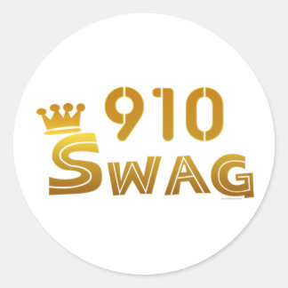 910 North Carolina Swag Ronde Sticker